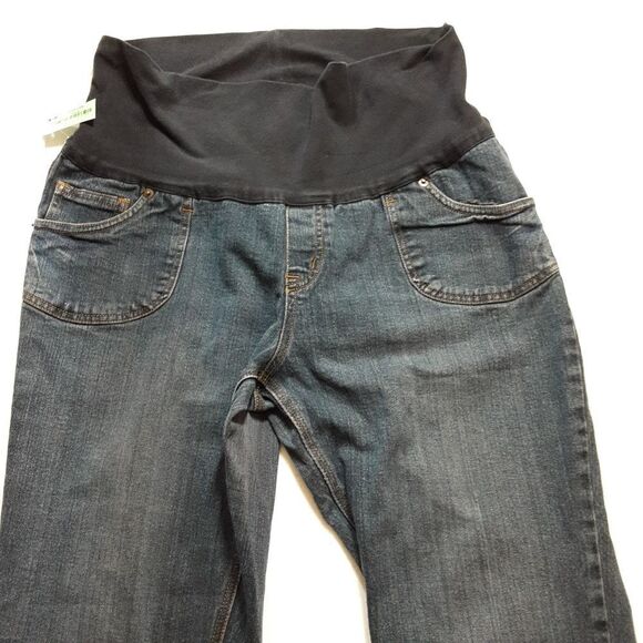 Announcements Maternity Jeans High Bump Panel Size L  12/14 - Picture 10 of 13